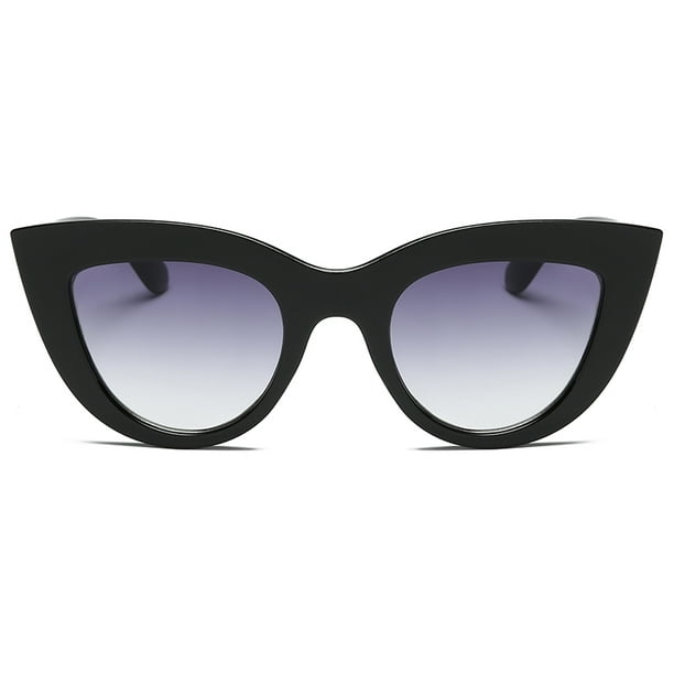 Cat Eye Sunglasses Women Huge Frame Spring Hinge Eyewear UV400 Lens Rock Glasses 